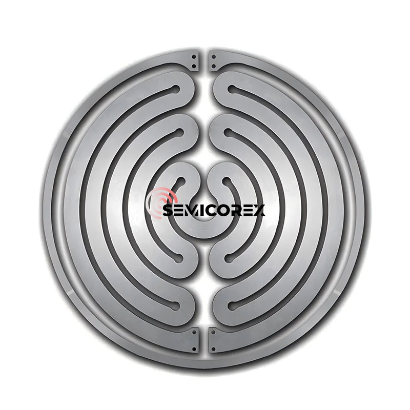 Ledende coatede grafitvarmere