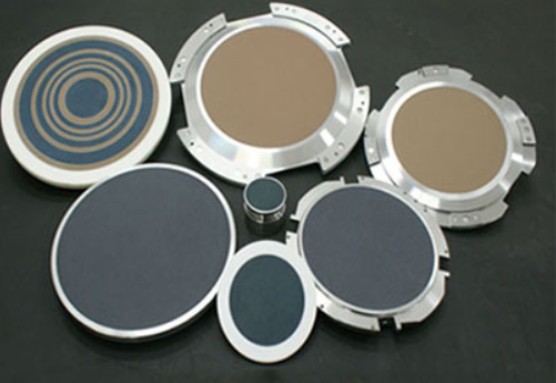 Porøs alumina vakuum chuck